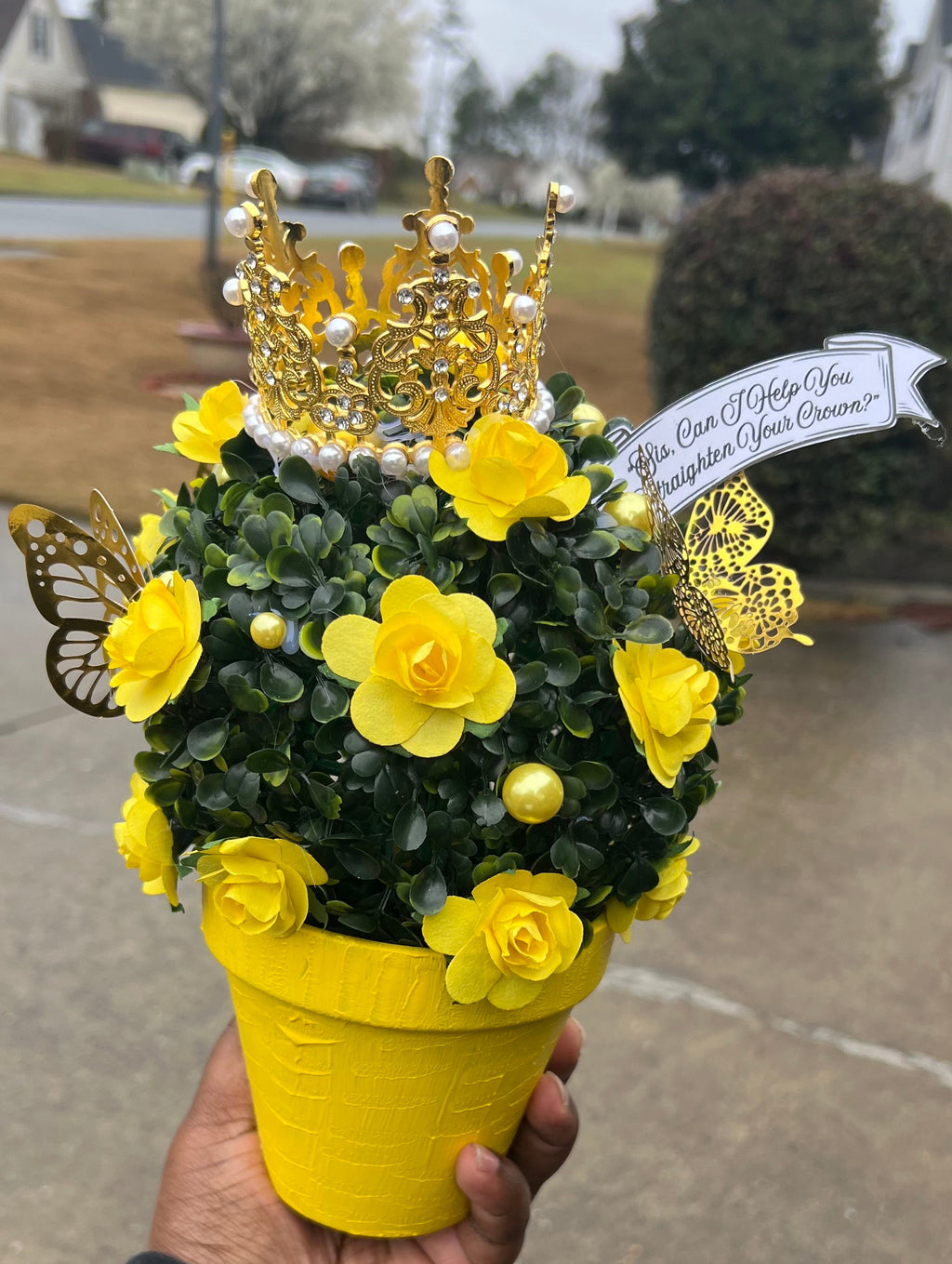 Sis, Can I Help You Straighten Your Crown? - Centerpiece - Custom