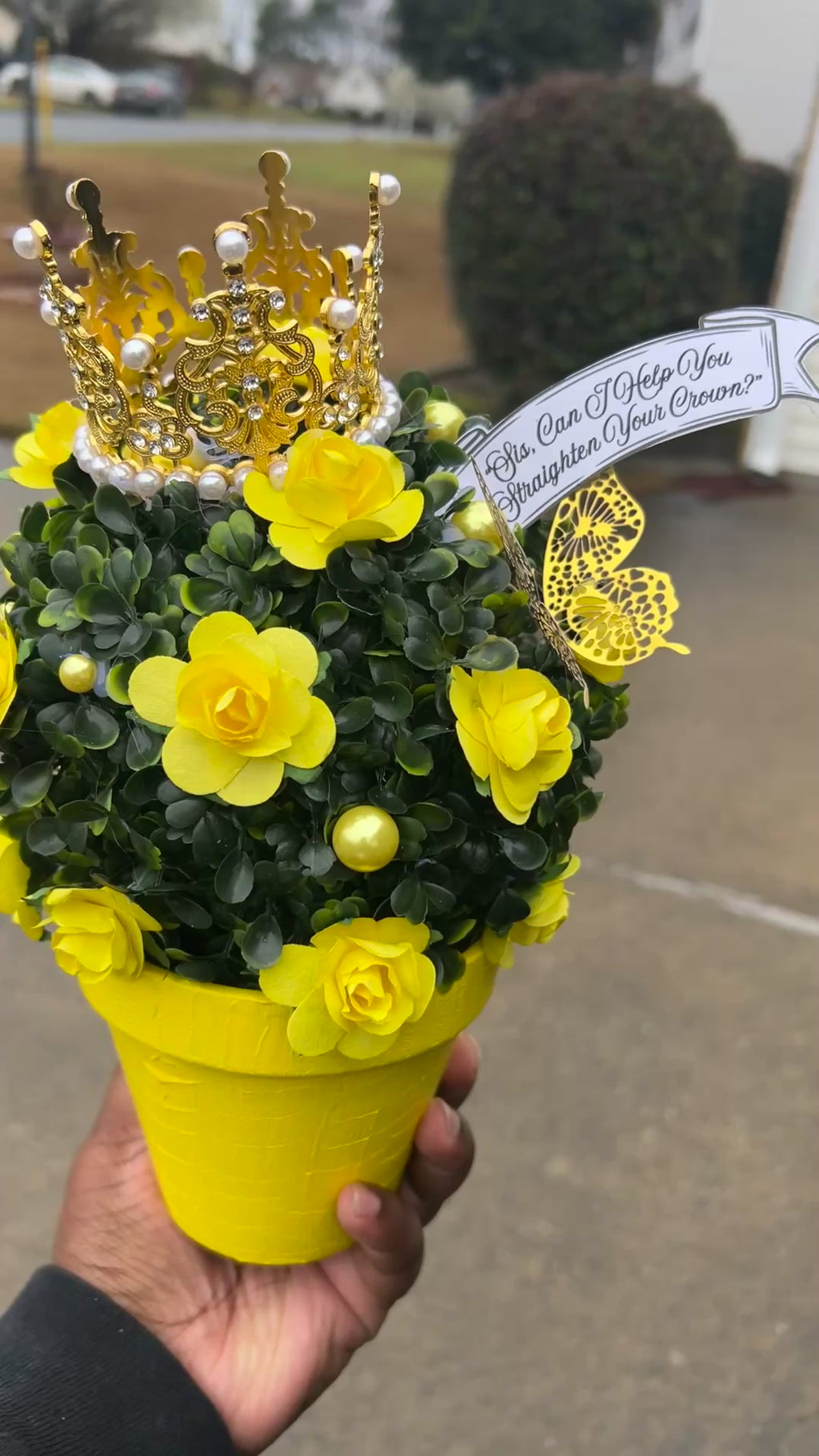 Sis, Can I Help You Straighten Your Crown? - Centerpiece - Custom